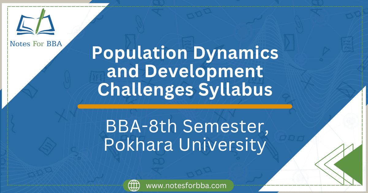 Population Dynamics and Development Challenges Syllabus